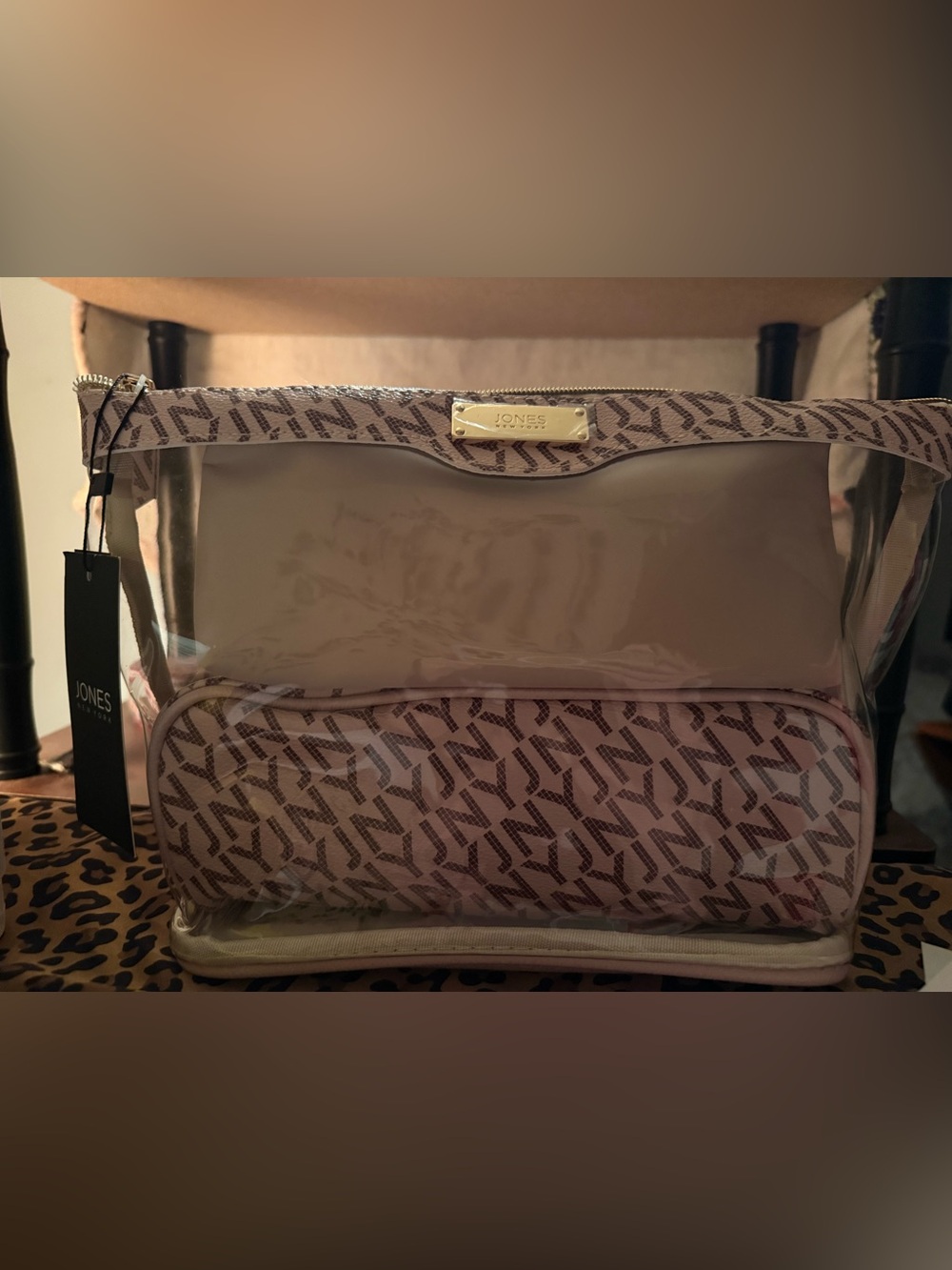 Jones New York 3-Piece Tan Cosmetic Bag Set + Beauty Bundle | $120 Retail Value